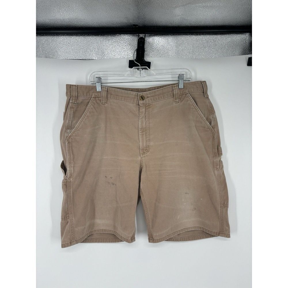Carhartt Carpenter Relaxed Fit Distressed Workwear 100245 253 Size 40 9" Inseam